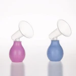 simple amazon hot saleBPA free high quality silicone breast pump milk feeding squeezable breast pump