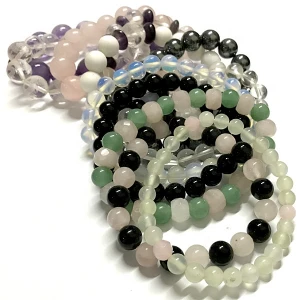 Simple bracelets,stone round beaded fashion bracelets wholesale
