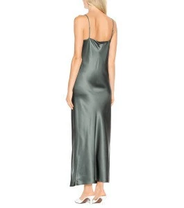 Simple striking staple silk slip evening dress