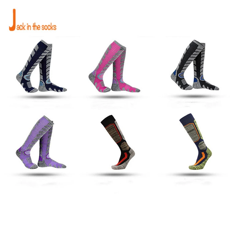 Six Colors Choice Thermal Thick Terry Skiing Socks Breathable Ski Wear