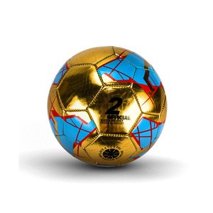 Size 2 metallic pvc football soccer ball