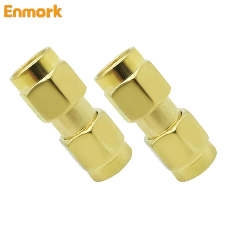 sma male to sma male plug with pin adapter connector