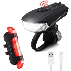 Smart light-sensor durable and versatile usage 4 model bike bicycle lights led rechargeable bike light set