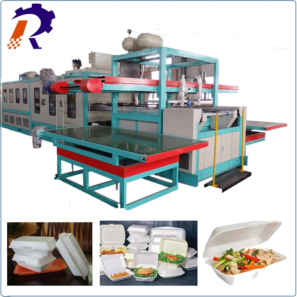 Snake food box vacuum forming machine ps foam disposable box production line lunch box vaccum forming machine