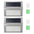 Import Solar wall lamp 3LED stainless steel solar staircase light solar fence lamp large spot from China