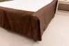 Solid Microfiber Hotel used Ruffled Bed Skirt