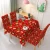 Import source manufacturer Christmas table cloth chair cover decoration elastic one-piece chair cover waterproof tablecloth from China