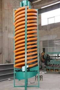 Spiral chute gravity separating equipment, ore spiral separator,alluvial gold mining equipment