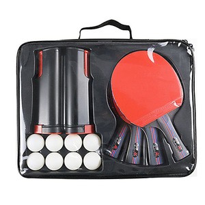 Sport Seven-Layer Pure Wood Long Handle Ping Pong Paddle Bat Table Tennis Racket Set