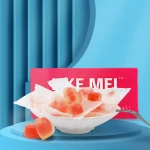 Spot sample 4g fruity flavor soft candy micro gummies heart shape low sugar  gummy candy