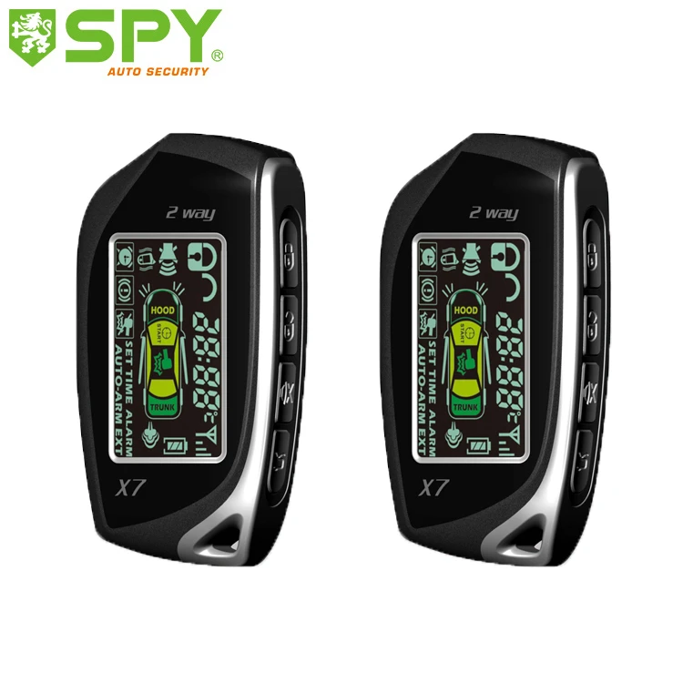Spy two way remote engine start stop car security system