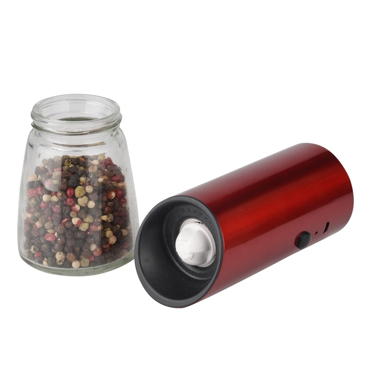S/S Spice Electric Salt Pepper Mill Grinder Set USB Rechargeable Salt and Pepper Grinder Set