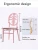 Import stacked colorful modern pink dressing chair  cafe restaurant events plastic dining chair from China