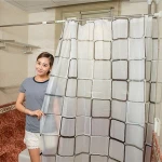 Stainless Steel Adjustable Curtain Poles  Holder Shower Curtain Rod  Wholesale Household Telescopic Laundry Rods