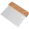 Stainless Steel Dough Scraper with Wood Handle Dough Cutter
