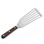 Stainless Steel Fish Spatula With Wooden Handle Fish Utensil Kitchen Cooking Tool Spatula