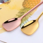 Stainless Steel Long handle  stirring Bar Spoon  shovel Cocktail Mixing fork and spoon bar