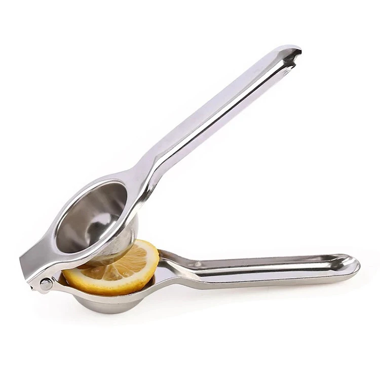 Stainless Steel Metal Manually Press Lemon Juicer Squeezer