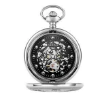 Stainless Steel Pocket Watch Glass for man waterproof   hollow 645458