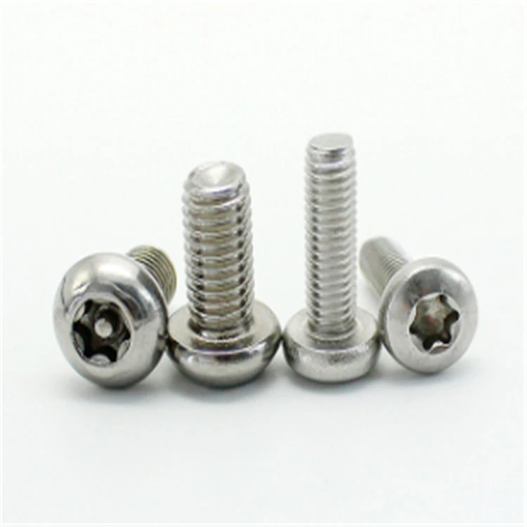 Stainless steel round head small tamper-proof security screw