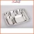 Import Stainless steel serving compartment food meat lunch plate tray for school from China