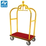 Steel luggage trolley luggage cart for hotel
