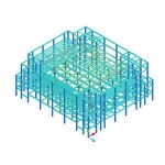 steel structure engineering architecture design prefabricated high rise building