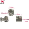 Steel Wire Rope Cable Clamp Double Hole Stainless Steel Clips Clamp Fastener (3.5MM line hole) Wire Rope Fitting