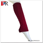 Stock Christmas Cable Knit Thigh High Boot Cuff Socks Women Leg Warmer