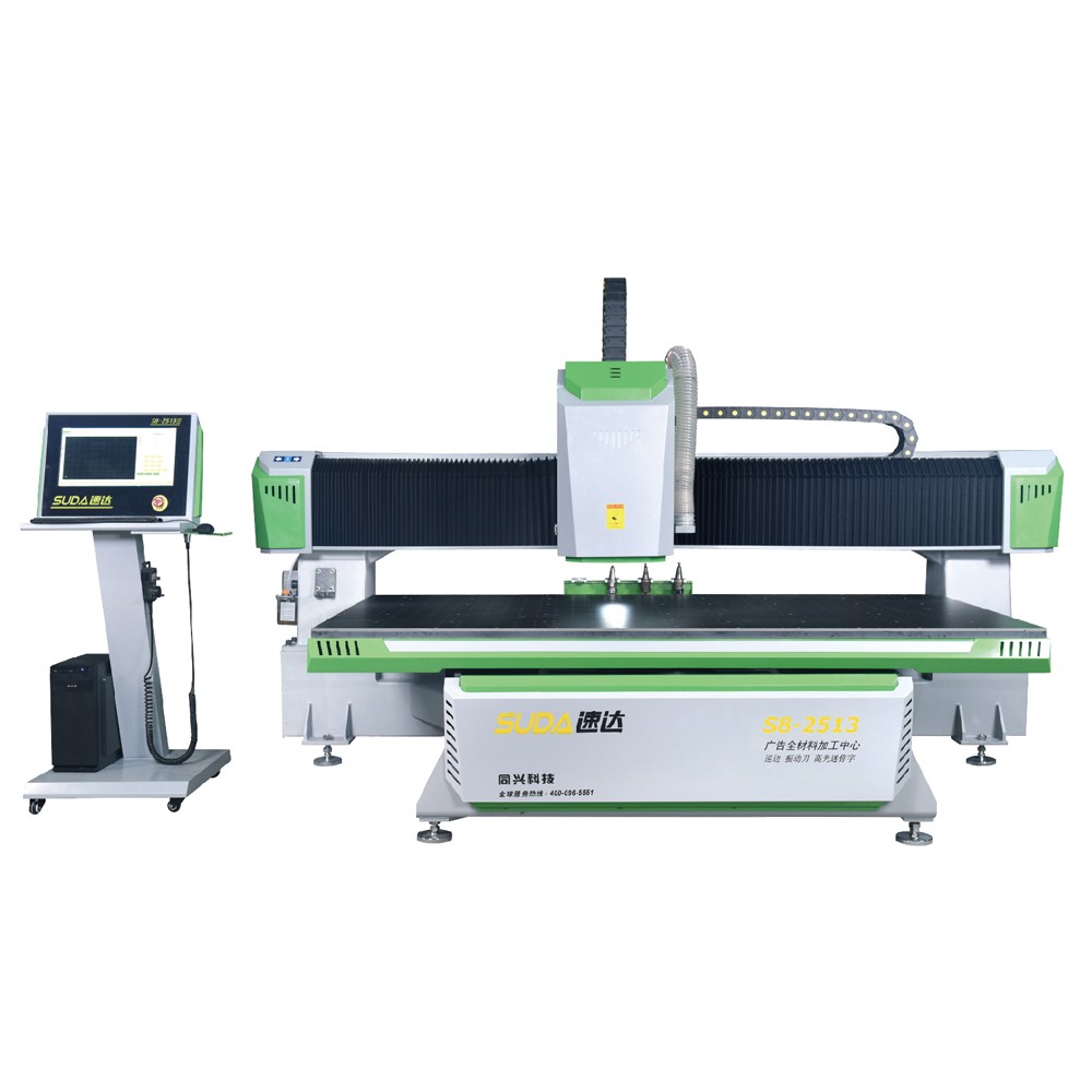 SUDA 4*8ft professional Oscillating knife acrylic pvc metal engraving machine popular adverting cnc router