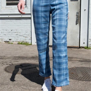 Summer Casual Plaid Straight Pants Women High Waist Street wear Trousers Preppy Style Long Pants