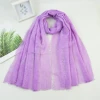 Summer spring pearl beaded high quality women muslim scarf cotton