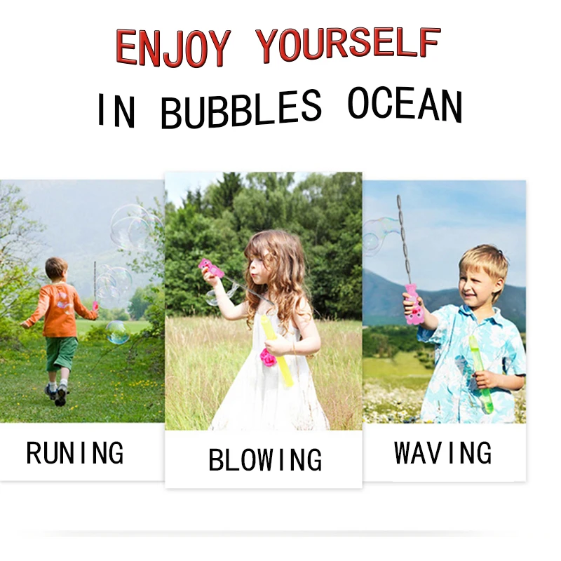Summer Toy 110ml Big Soap Bubble Wand Wholesale Bubble  Wands Bubble Maker Wand Kids