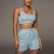 Import Summer women shorts 2021 workout sweat crop tank top and workout shorts women 2 piece sets from China