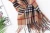 Import Super soft lambswool cashmere scarf classic check plaid wool scarf fluffy cheap winter scarf from China