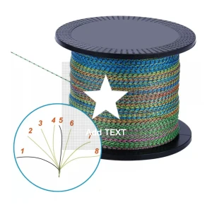 Super Strong Braided Multifilament PE Fishing Line Braide 9 Strands Abrasion Resistant Braided String Fishing Lines