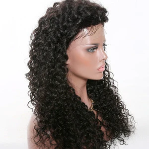 thick density 100% top quality indian remy hair kinky curl lace front wig for black women