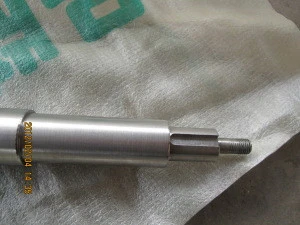 Titanium pump shaft