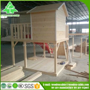 Top quality Modern design kids wooden playhouse for sale