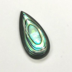 Top Quality Wholesale Natural Loose Gemstones Pear Cut Flat back 8x16 mm Abalone Shell Cabochon for Jewelry Making