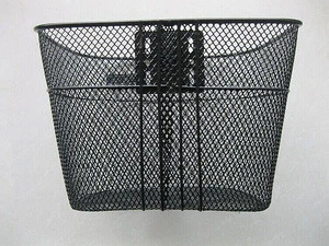 top-selling black bike basket steel wire/good quality strong bicycle front basket for sale