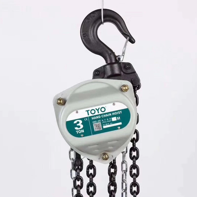 Toyo Low Price 1 ton 2ton 3ton 5 ton 10 ton Hand Manual Chain Pulley Block Hoist Manufacturer