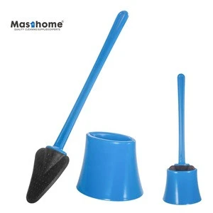TPR Toilet Brush and Holder,Toilet Bowl Cleaning Brush Set,Under Rim Lip Brush and Storage Caddy  for Bathroom.