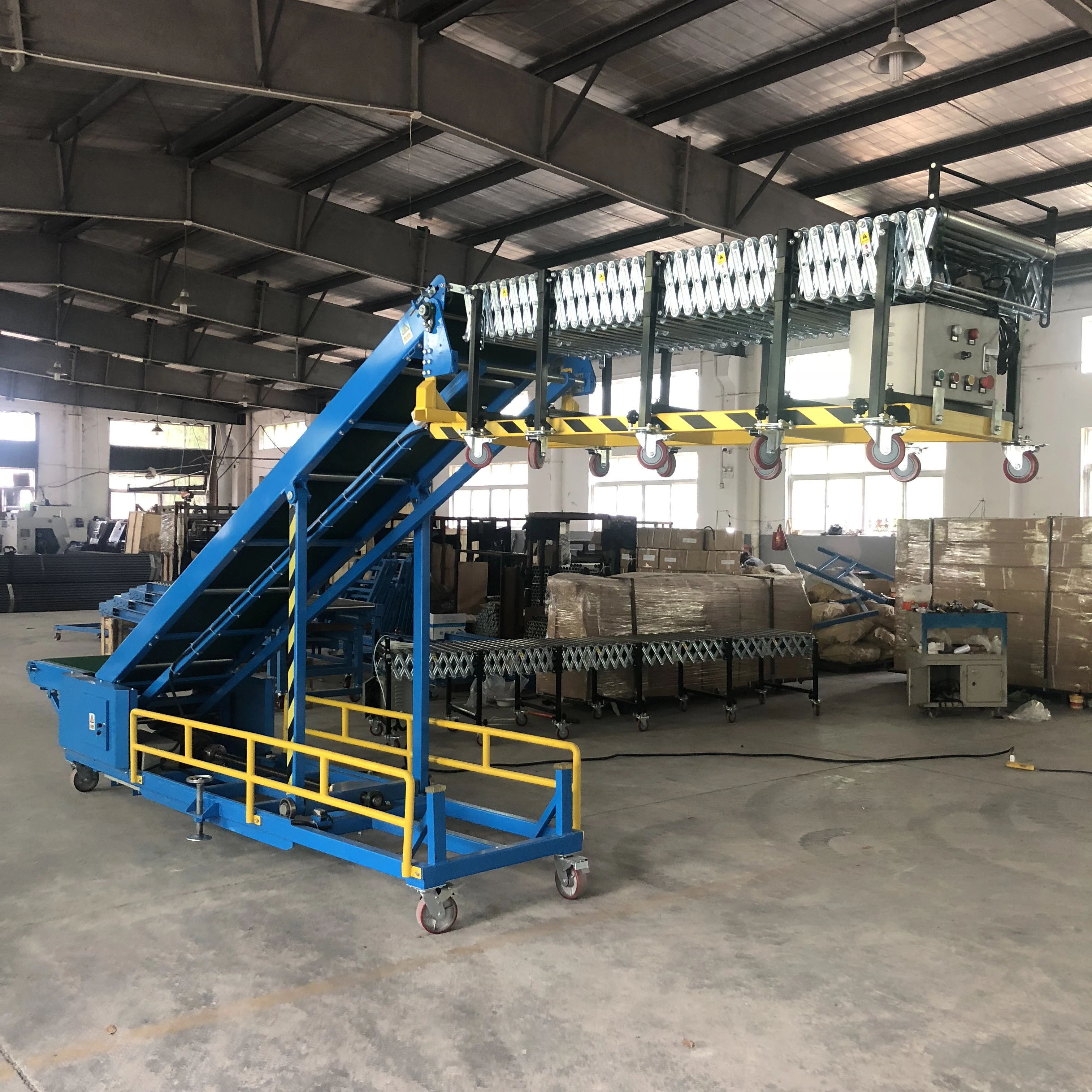 Buy Truck Vehicle Loading And Unloading Conveyor Material Handling ...