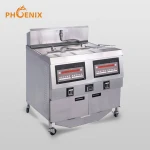 Two Tanks four baskets high quality gas commercial restaurant deep fryer OFG-322