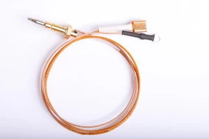 Two-wire thermocouple for gas range