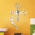 UCHOME New products Acrylic 3d Sticker Wall Stickers Home Decor Mirror Wall Clock Large Still Life Living Room