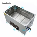 Ultrasonic Jewelry Cleaner 22L 480W Bracket Stainless Steel Ultrasonic Cleaner