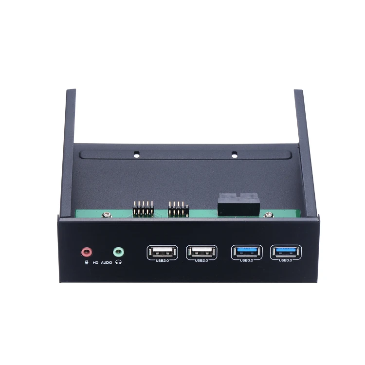 Unestech ST1160 Optical Drive Bay 19/20 Pin to USB 3.0 &amp; 2.0 Front Panel Extension Mobile Rack