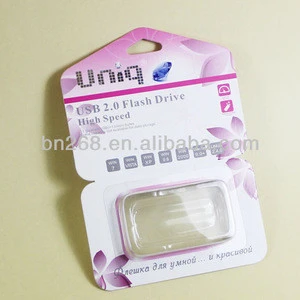 uniq double blister card for USB 2.0 flash drive